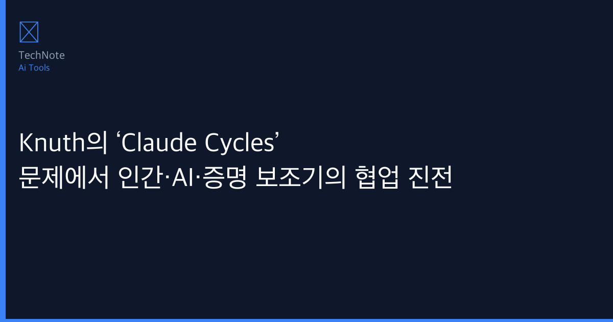 Knuth의 ‘Claude Cycles’ 문제에서 인간·AI·증명 보조기의 협업 진전 솔직 리뷰 2026 — 실제 사용 후기·장단점 총정리